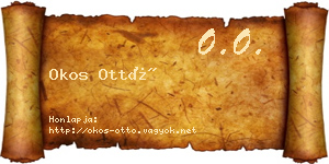 Okos Ottó névjegykártya